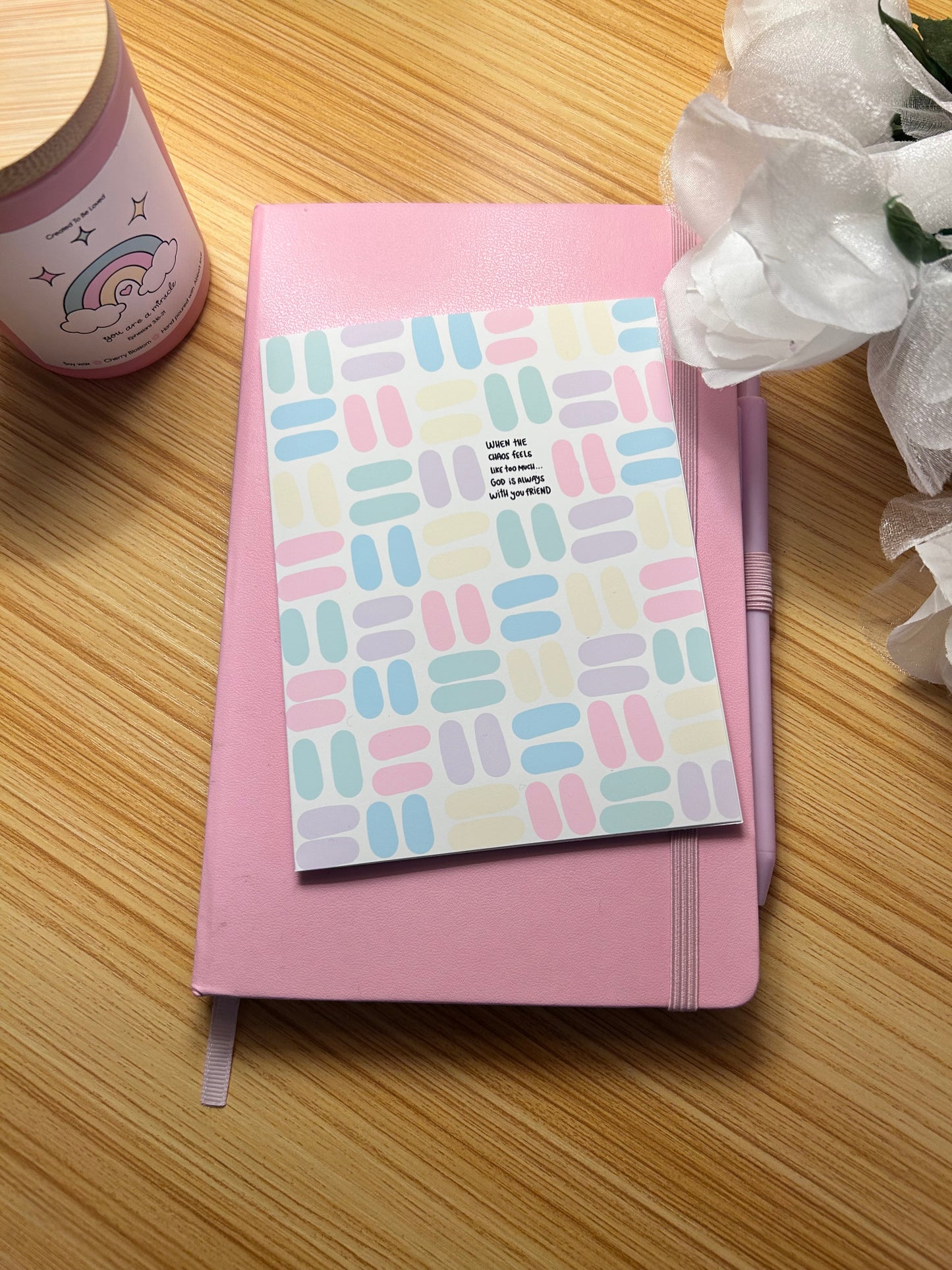When the World Around You Is In Chaos | Christian Note Card