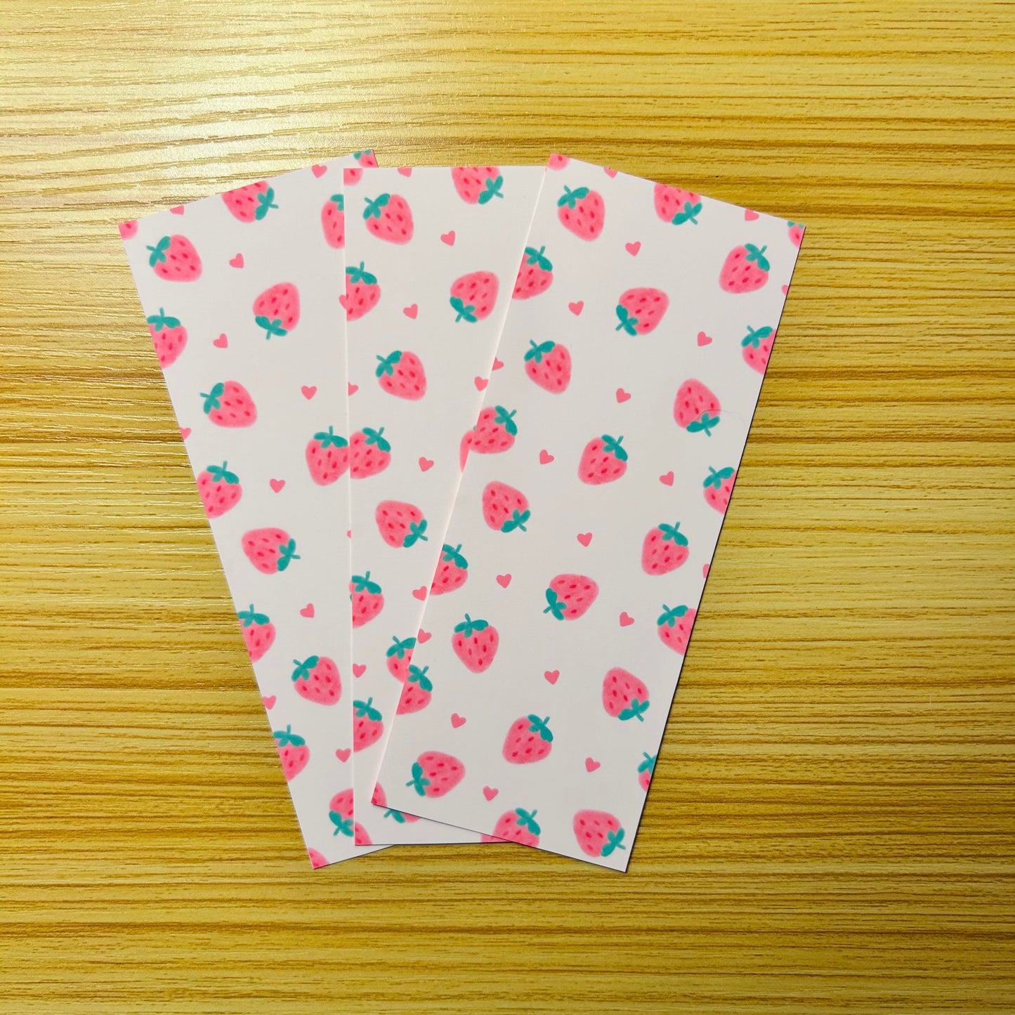 Jesus is Sweet🍓 Christian Bookmark with Strawberry and Heart Pattern Design