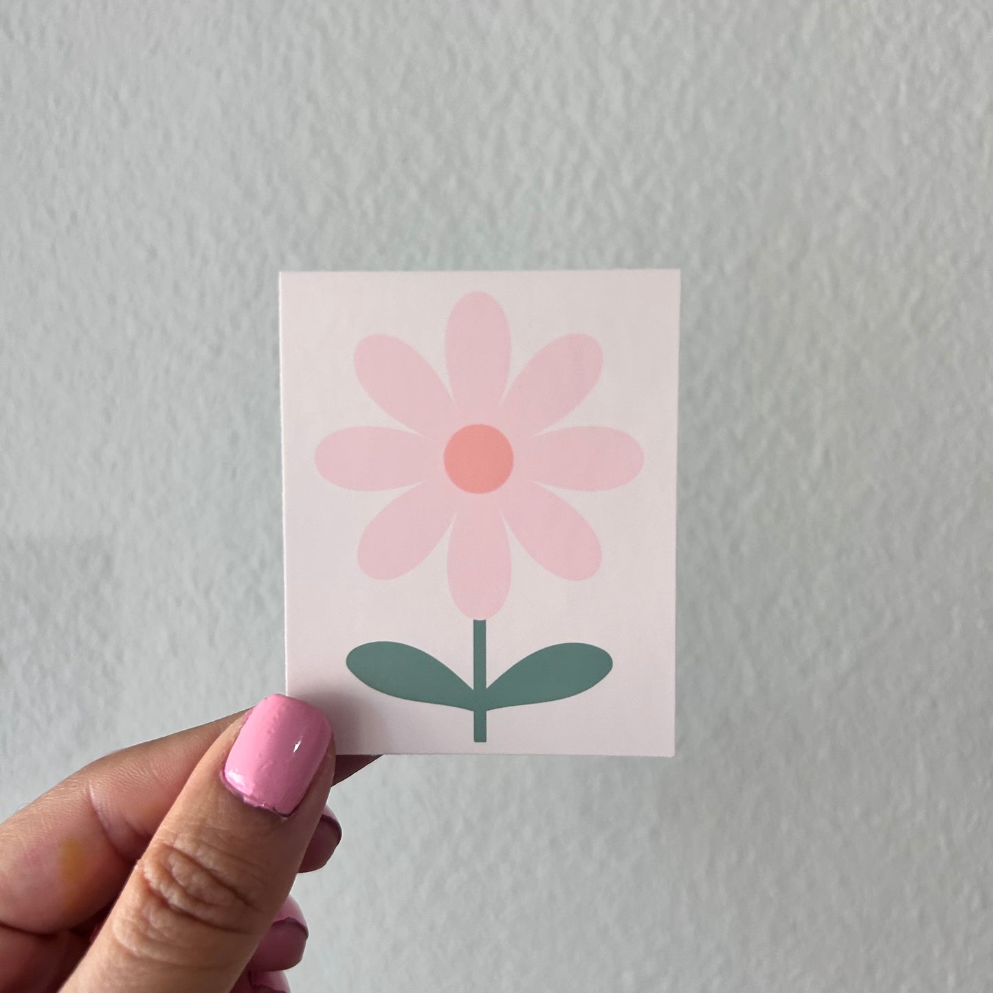 Restoring Your Innocence: Faith-Based Pink Flower Sticker