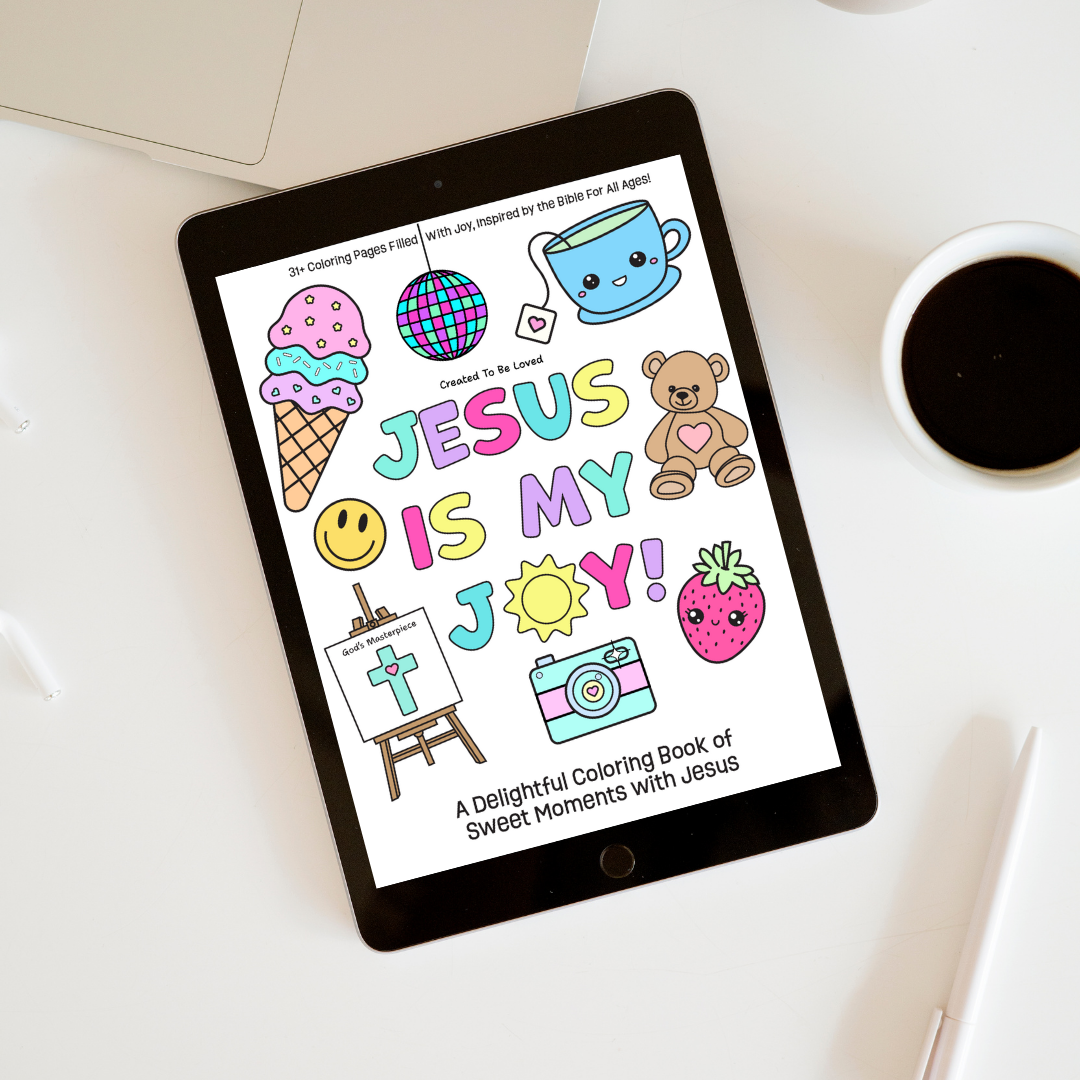 JESUS IS MY JOY! Digital Printable Christian Coloring Book