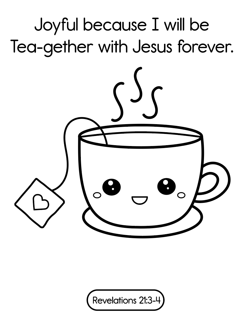 JESUS IS MY JOY! Digital Printable Christian Coloring Book