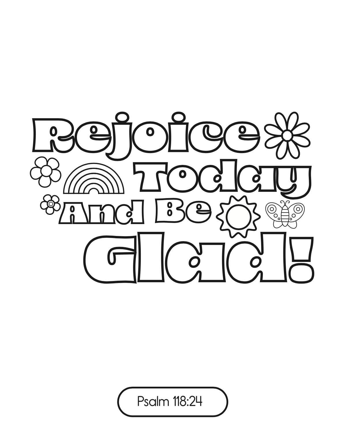 JESUS IS MY JOY! Digital Printable Christian Coloring Book