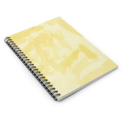 Yellow Abstract Faith-Based Spiral Notebook - Ruled Line