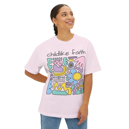 Childlike Faith Tee — Believe in the Impossible Boxy T‑Shirt