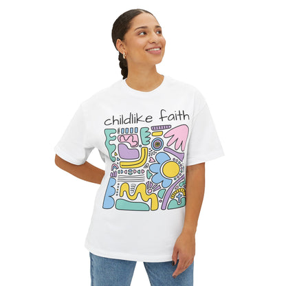 Childlike Faith Tee — Believe in the Impossible Boxy T‑Shirt