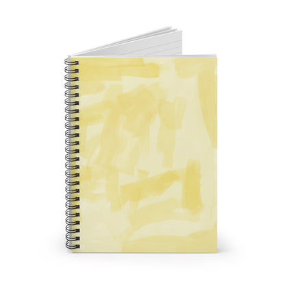 Yellow Abstract Faith-Based Spiral Notebook - Ruled Line