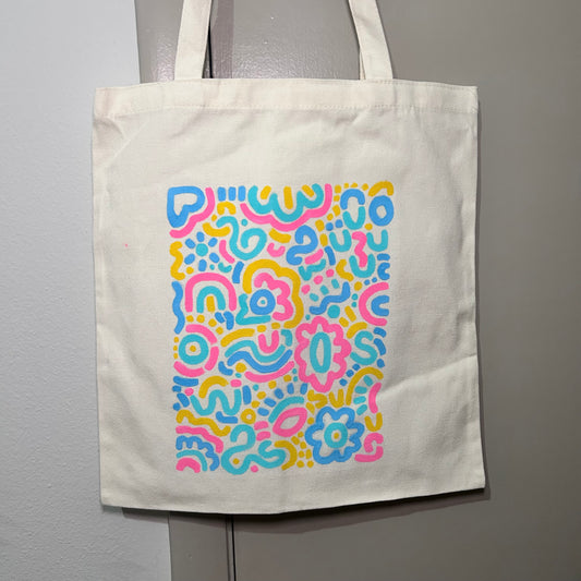 Joy Of The Lord Hand Painted Original Tote Bag
