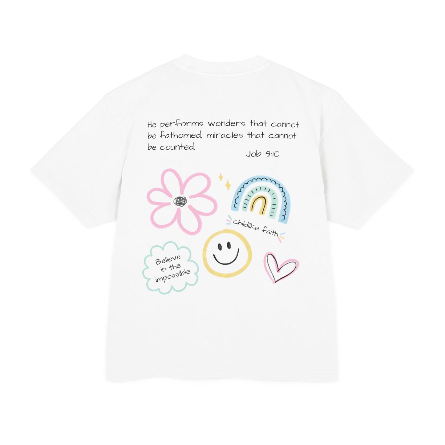 Kindlicher Glaube Abstrakte Linienkunst Urban Heavy Tee