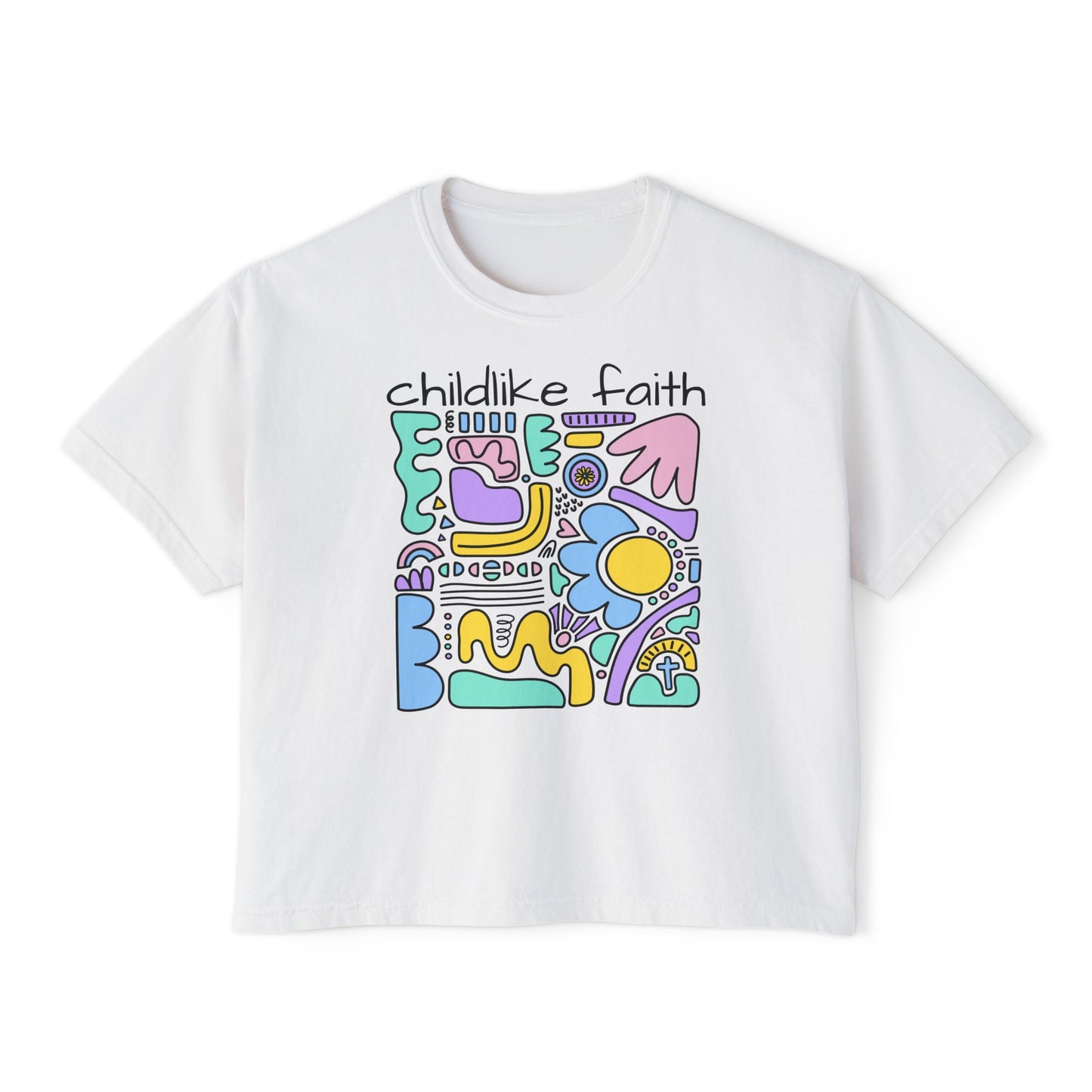 Childlike Faith Damen Boxy T-Shirt