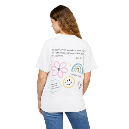 Kindlicher Glaube Abstrakte Linienkunst Urban Heavy Tee