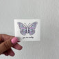 Du bist es wert! Glaubensbasierter Schmetterling Regenbogen Aufkleber