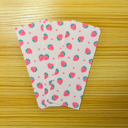 Jesus is Sweet🍓 Christian Bookmark with Strawberry and Heart Pattern Design