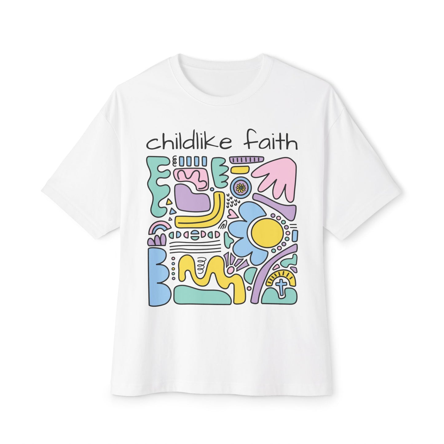 Childlike Faith Tee — Believe in the Impossible Boxy T‑Shirt