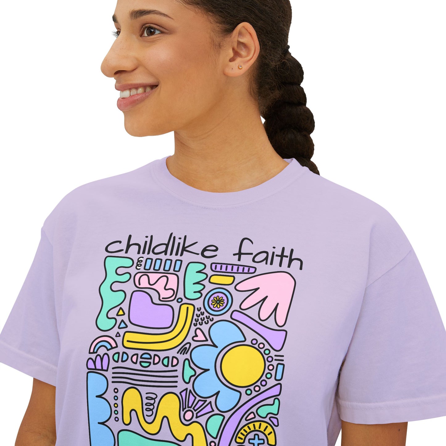 Childlike Faith Damen Boxy T-Shirt