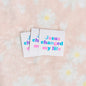 Jesus Changed My Life Colorful Rainbow Christian Sticker
