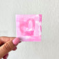 Loved by God Faith-Based Pink Watercolor Heart Sticker