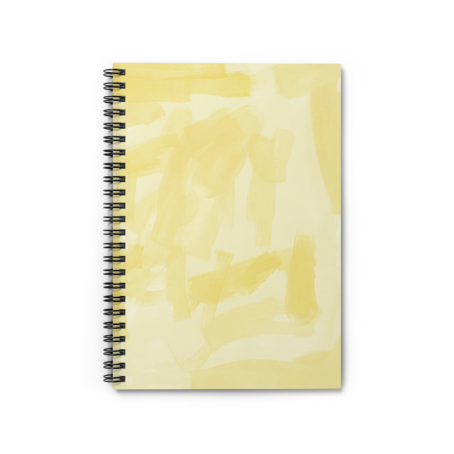 Yellow Abstract Faith-Based Spiral Notebook - Ruled Line