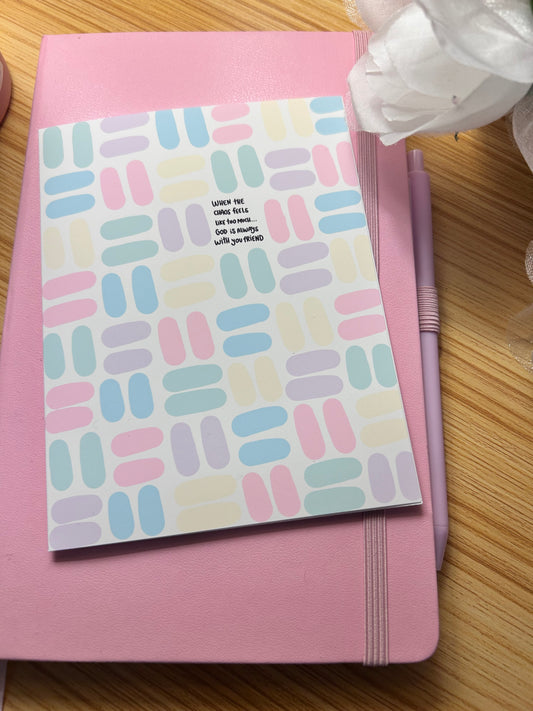When the World Around You Is In Chaos | Christian Note Card