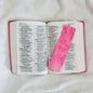 Pink Abstract Flower Faith-based Bookmark