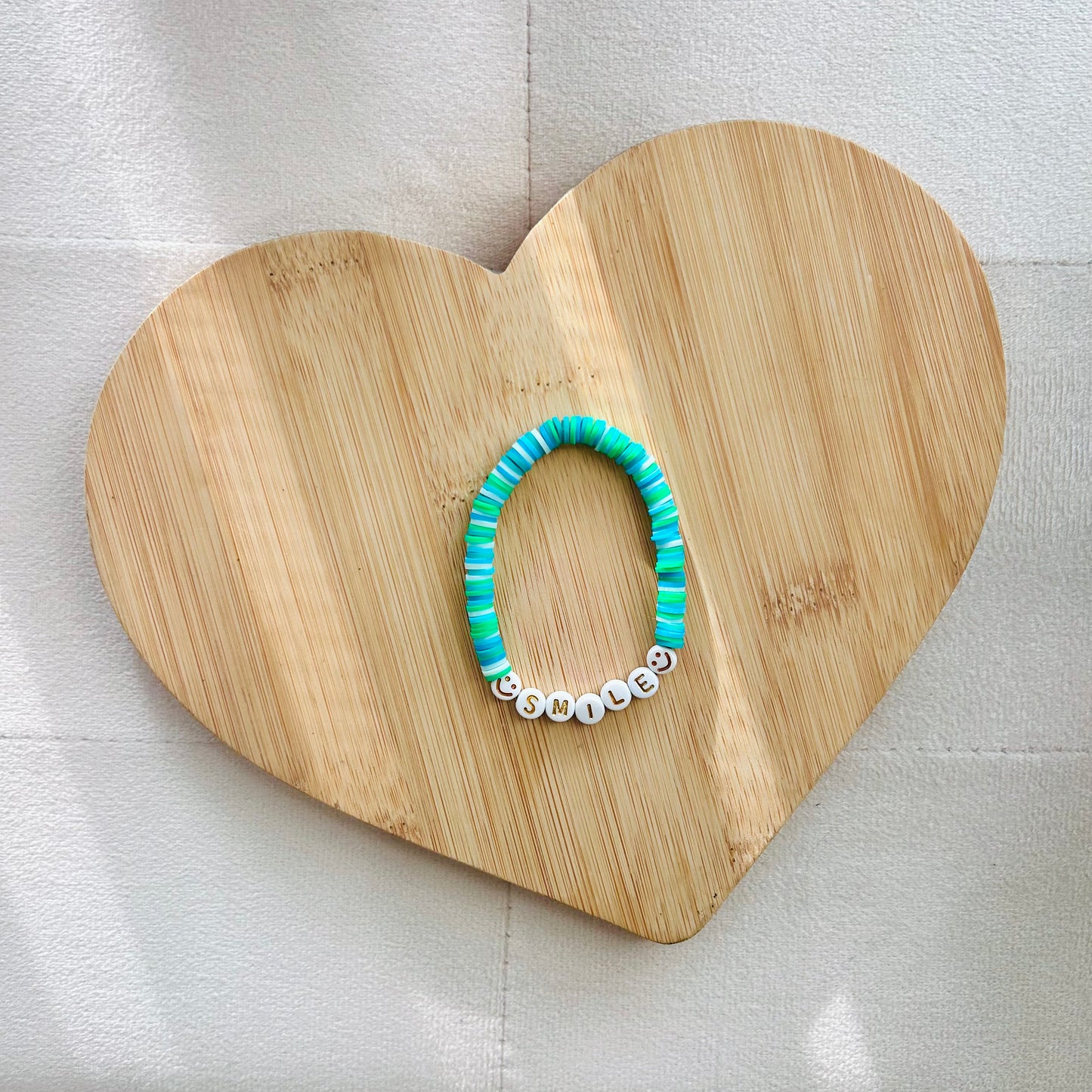 Smile Heishi Faith-based Bracelet