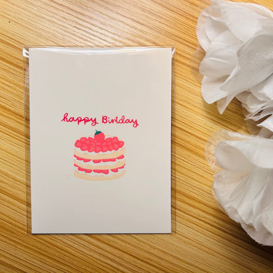 Happy Birthday Strawberry Shortcake Greeting Card