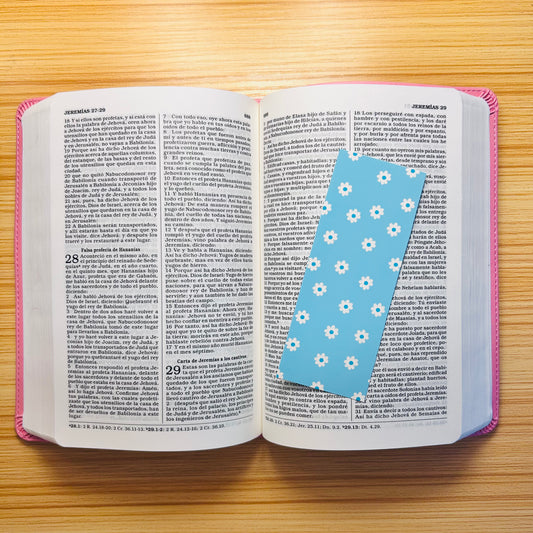 Bloom in Jesus Floral Faith-based Bookmark