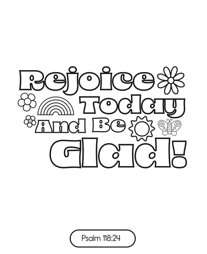 JESUS IS MY JOY! Digital Printable Christian Coloring Book